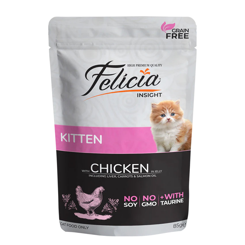 Felicia Kittens with Chicken in Jelly