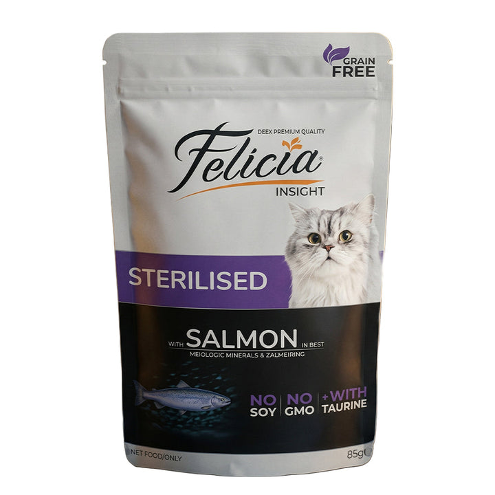 Felicia Sterilized Cats with Salmon in Jelly